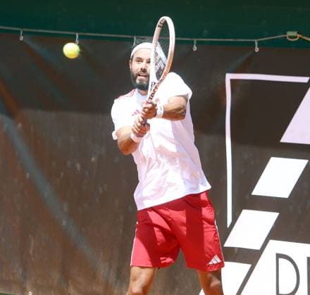 Laurent LOKOLI (Koeln), He-Tennis Bundesliga, TC Grosshesselohe vs Koelner HTC. 13.07.25, Pullach, 3. Spieltag Copyright: WolfgangxFehrmann
