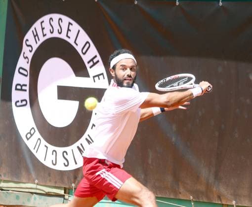 Laurent LOKOLI (Koeln), He-Tennis Bundesliga, TC Grosshesselohe vs Koelner HTC. 13.07.25, Pullach, 3. Spieltag Copyright: WolfgangxFehrmann