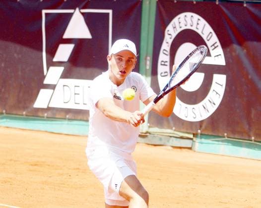 Justin ENGEL )Grosshesselohe), He-Tennis Bundesliga, TC Grosshesselohe vs Koelner HTC. 13.07.25, Pullach, 3. Spieltag Copyright: WolfgangxFehrmann