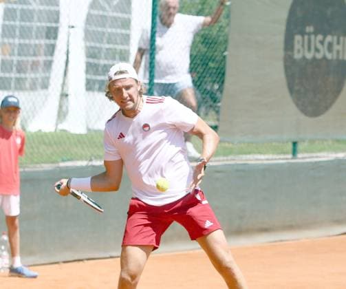 Jacopo BERRETTINI (Koeln), He-Tennis Bundesliga, TC Grosshesselohe vs Koelner HTC. 13.07.25, Pullach, 3. Spieltag Copyright: WolfgangxFehrmann