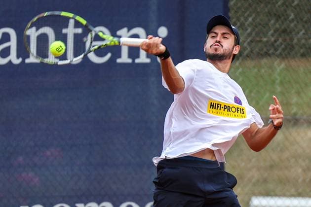 Tennis - 2. Bundesliga - Wiesbadener THC - TLZ Espenhain - 13.07.25, Zanellato, Nicolas (BRA WTHC), -