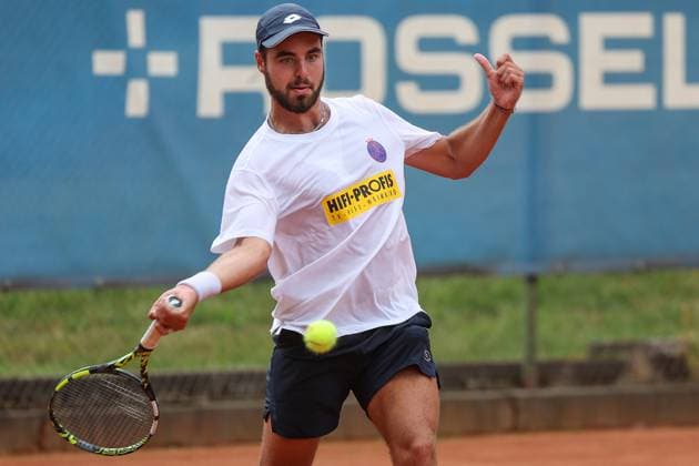 Tennis - 2. Bundesliga - Wiesbadener THC - TLZ Espenhain - 13.07.25, Popovic, Stefan (SRB WTHC), -