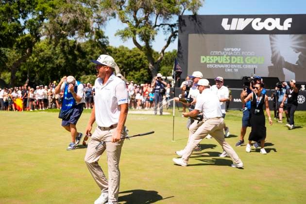 July 13, 2025, Cadiz, Cadiz, SPAIN: Talor Gooch of Smash team celebrate the victory during the final round of the LIV Golf Andalucia at Golf Club Royal of Valderrama on July 13, 2025 in Cadiz, Spain. Cadiz SPAIN - ZUMAa181 20250713_zaa_a181_008 Copyright: xJoaquinxCorcherox
