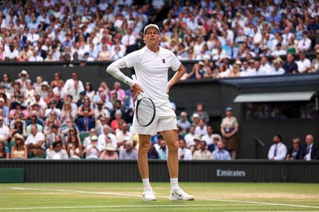 Jannik Sinner during the Gentlemen s Singles final Wimbledon Tennis Championships, Day 14, The All England Lawn Tennis and Croquet Club, London, UK - 13 Jul 2025London The All England Lawn Tennis and United Kingdom  Copyright: xEllaxLing Shutterstockx 15392298af