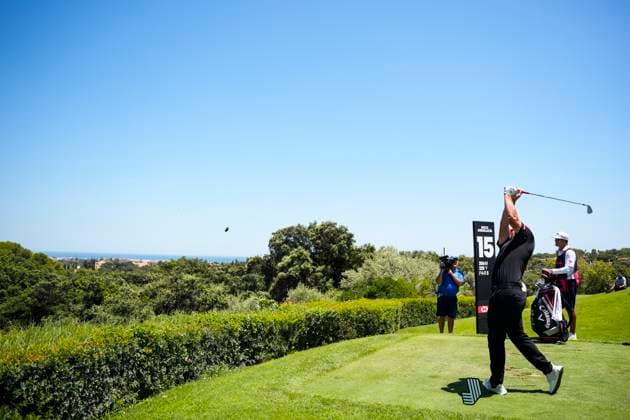July 13, 2025, Cadiz, Cadiz, SPAIN: Jon Rahm of Legion XIII team in action during the final round of the LIV Golf Andalucia at Golf Club Royal of Valderrama on July 13, 2025 in Cadiz, Spain. Cadiz SPAIN - ZUMAa181 20250713_zaa_a181_033 Copyright: xJoaquinxCorcherox