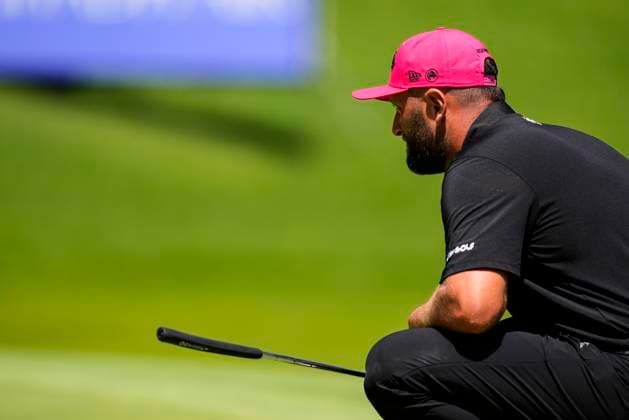 July 13, 2025, Cadiz, Cadiz, SPAIN: Jon Rahm of Legion XIII team look on during the final round of the LIV Golf Andalucia at Golf Club Royal of Valderrama on July 13, 2025 in Cadiz, Spain. Cadiz SPAIN - ZUMAa181 20250713_zaa_a181_034 Copyright: xJoaquinxCorcherox