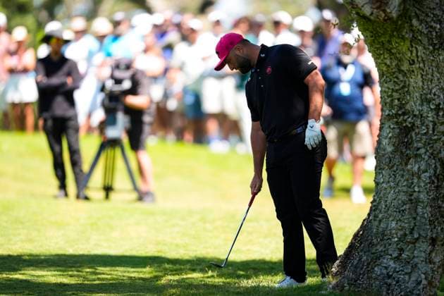 July 13, 2025, Cadiz, Cadiz, SPAIN: Jon Rahm of Legion XIII team look on during the final round of the LIV Golf Andalucia at Golf Club Royal of Valderrama on July 13, 2025 in Cadiz, Spain. Cadiz SPAIN - ZUMAa181 20250713_zaa_a181_037 Copyright: xJoaquinxCorcherox