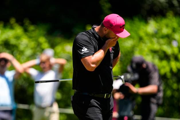 July 13, 2025, Cadiz, Cadiz, SPAIN: Jon Rahm of Legion XIII team lament during the final round of the LIV Golf Andalucia at Golf Club Royal of Valderrama on July 13, 2025 in Cadiz, Spain. Cadiz SPAIN - ZUMAa181 20250713_zaa_a181_051 Copyright: xJoaquinxCorcherox