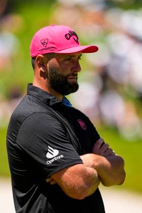 July 13, 2025, Cadiz, Cadiz, SPAIN: Jon Rahm of Legion XIII team look on during the final round of the LIV Golf Andalucia at Golf Club Royal of Valderrama on July 13, 2025 in Cadiz, Spain. Cadiz SPAIN - ZUMAa181 20250713_zaa_a181_056 Copyright: xJoaquinxCorcherox