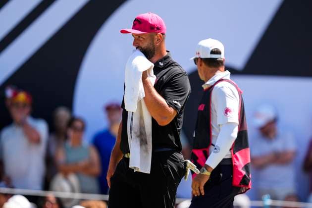 July 13, 2025, Cadiz, Cadiz, SPAIN: Jon Rahm of Legion XIII team gesture during the final round of the LIV Golf Andalucia at Golf Club Royal of Valderrama on July 13, 2025 in Cadiz, Spain. Cadiz SPAIN - ZUMAa181 20250713_zaa_a181_062 Copyright: xJoaquinxCorcherox