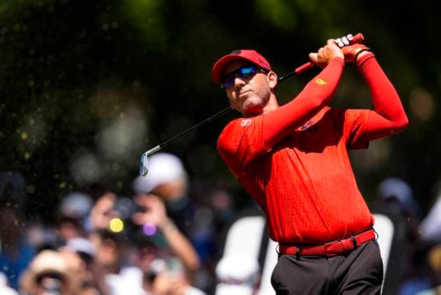 July 13, 2025, Cadiz, Cadiz, SPAIN: Sergio Garcia of Fireball team in action during the final round of the LIV Golf Andalucia at Golf Club Royal of Valderrama on July 13, 2025 in Cadiz, Spain. Cadiz SPAIN - ZUMAa181 20250713_zaa_a181_082 Copyright: xJoaquinxCorcherox
