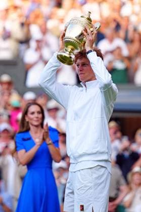 Jannik Sinner watched by Catherine Princess of Wales Wimbledon Tennis Championships, Day 14, The All England Lawn Tennis and Croquet Club, London, UK - 13 Jul 2025London The All England Lawn Tennis and United Kingdom  Copyright: xJavierxGarcia Shutterstockx 15392297gv