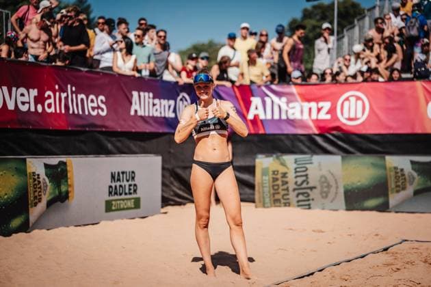 Beachvolleyball Frauen Allianz German Beach Tour 2025 Tourstop München 13.07.2025 Lea Kunst München Zentraler Hochschulsport Münche Bayern Deutschland