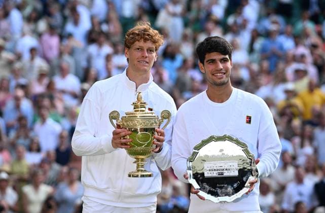 2025 Wimbledon Mens Singles Final Jannik Sinner (ITA) vs. Carlos Alcaraz (ESP) Winner : Jannik Sinner (ITA) Chair Umpire for Ladies Single Final Miriam Bley (GER)