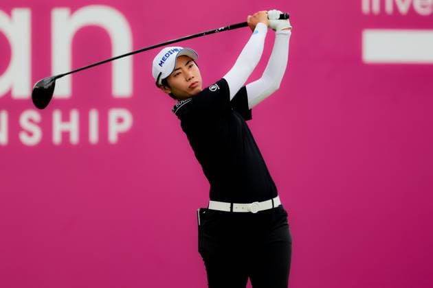 EVIAN-LES-BAINS, FRANCE - 13.07.2025: Narin An (KOR) of The Amundi Evian Championship at the Evian Resort Golf Club on July 13, 2025 in Evian-les-Bains, France.
