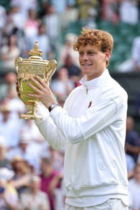 Jannik Sinner, ITA, after final of 2025 All England Lawn Tennis Championships at Wimbledon, mens singles, London, 13 07 2025; -