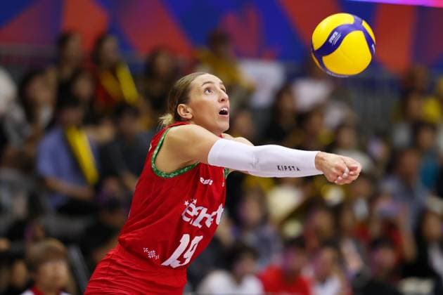 Aleksandra Milanova (BGR), JULY 13, 2025 - Volleyball : FIVB Volleyball Nations League 2025 Women s Preliminary Round match between Bulgaria - Poland at Chiba Port Arena, Chiba, Japan.  aflo_297595471