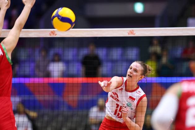 Weronika Centka-Tietianiec (POL), JULY 13, 2025 - Volleyball : FIVB Volleyball Nations League 2025 Women s Preliminary Round match between Bulgaria - Poland at Chiba Port Arena, Chiba, Japan.  aflo_297595481