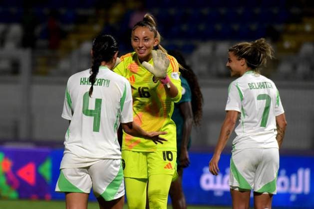 CASABLANCA, MOROCCO - JULY 13: ChloÃ N™Gazi of Algeria during the 2025 Women s Africa Cup of Nations (WAFCON) match between Nigeria and Algeria at Stade Larbi Zaouli on July 13, 2025 in Casablanca. Photo by Mansa Ayoola Copyright: xx