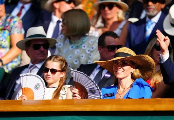 Catherine Princess of Wales and daughter Princess Charlotte look on from the Royal Box Wimbledon Tennis Championships, Day 14, The All England Lawn Tennis and Croquet Club, London, UK - 13 Jul 2025London The All England Lawn Tennis and United Kingdom  Copyright: xJavierxGarcia Shutterstockx 15392297le