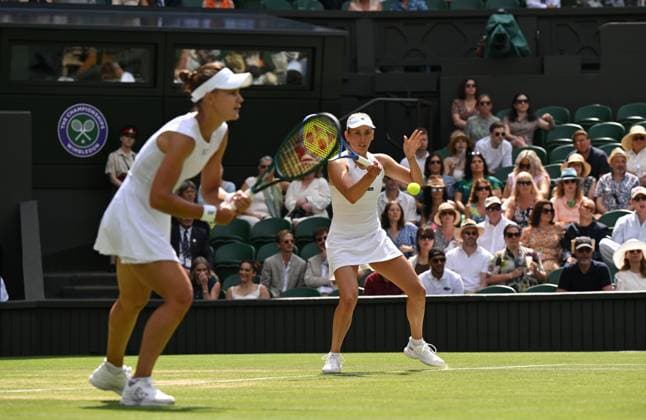 2025 Wimbledon Ladies Doubles Final Su-Wei Hsieh (TPE) Jelena Ostapenko (LAT) vs. Veronika Kudermetova Elise Mertens (BEL)