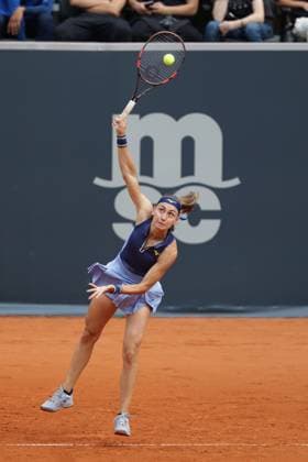 GER, Hamburg, xFSx, ATP250 Frauen-Tennistunier , MSC Hamburg Ladies Open 2025 , 2. Qualifikationsrunde , 14.07.2025 v.l., Aleksandra Krunik (SRB) macht einen Aufschlag Copyright: HMBxMedia FernandoxSoares