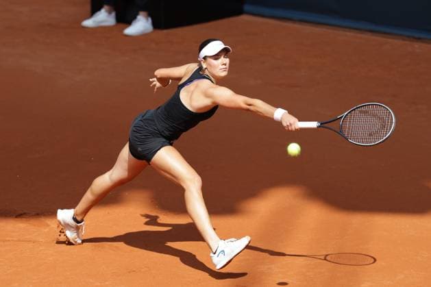 GER, Hamburg, xFSx, ATP250 Frauen-Tennistunier , MSC Hamburg Ladies Open 2025 , 2. Qualifikationsrunde , 14.07.2025 v.l., Anna Petkovic (GER) spielt eine Rueckhand Copyright: HMBxMedia FernandoxSoares