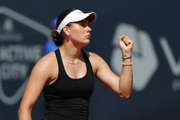 GER, Hamburg, xFSx, ATP250 Frauen-Tennistunier , MSC Hamburg Ladies Open 2025 , 2. Qualifikationsrunde , 14.07.2025 v.l., Anna Petkovic (GER) Siegerfaust, jubel Copyright: HMBxMedia FernandoxSoares