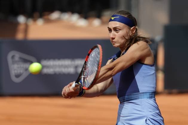 GER, Hamburg, xFSx, ATP250 Frauen-Tennistunier , MSC Hamburg Ladies Open 2025 , 2. Qualifikationsrunde , 14.07.2025 v.l., Aleksandra Krunik (SRB) spielt eine Rueckhand Copyright: HMBxMedia FernandoxSoares