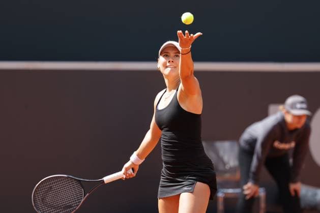 GER, Hamburg, xFSx, ATP250 Frauen-Tennistunier , MSC Hamburg Ladies Open 2025 , 2. Qualifikationsrunde , 14.07.2025 v.l., Anna Petkovic (GER) macht einen Aufschlag Copyright: HMBxMedia FernandoxSoares