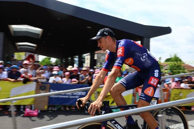 Danish Tobias Lund Andresen of Team Picnic PostNL pictured at the start of stage 10 of the 2025 Tour de France cycling, from Ennezat to Le Mont-Dore Puy de Sancy (169 km), on Monday 14 July 2025 in France. The 112th edition of the Tour de France starts on Saturday 5 July in Lille, France, and will finish in Paris, France on the 27th of July. DAVIDxPINTENS  x129218256x