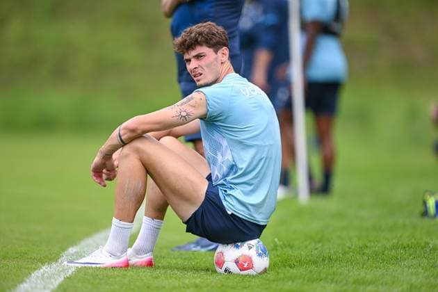 14.07.2025, Fussball, Saison 2025 2026, 2. Bundesliga, Vorbereitung, Sommertrainingslager des VfL Bochum in Scheffau am Wilden Kaiser, Moritz Broschinski (VfL Bochum 1848), xRHR-FOTO YYx