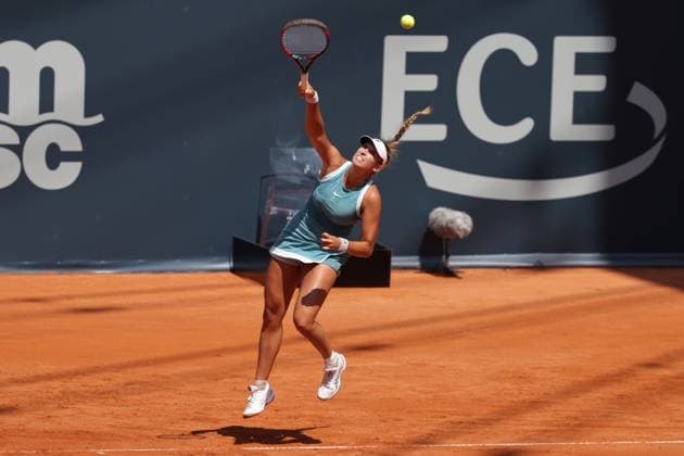 GER, Hamburg, xFSx, ATP250 Frauen-Tennistunier , MSC Hamburg Ladies Open 2025 , 2. Qualifikationsrunde , 14.07.2025 v.l., Caroline Werner (GER) macht einen Aufschlag Copyright: HMBxMedia FernandoxSoares