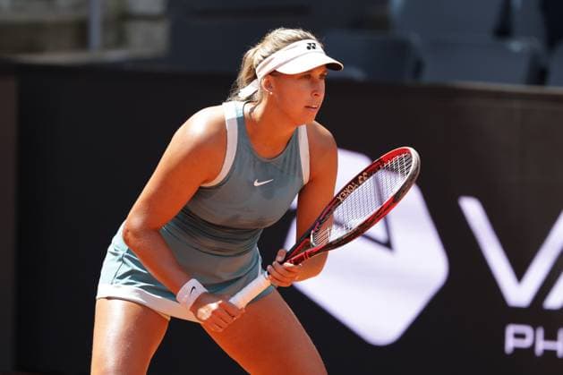 GER, Hamburg, xFSx, ATP250 Frauen-Tennistunier , MSC Hamburg Ladies Open 2025 , 2. Qualifikationsrunde , 14.07.2025 v.l., Caroline Werner (GER) Copyright: HMBxMedia FernandoxSoares