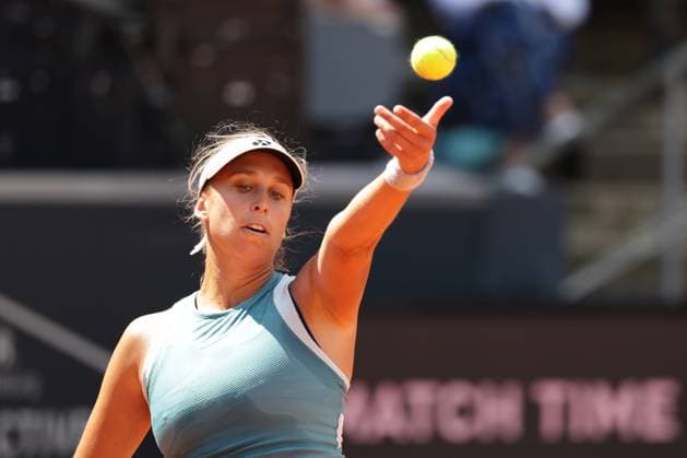 GER, Hamburg, xFSx, ATP250 Frauen-Tennistunier , MSC Hamburg Ladies Open 2025 , 2. Qualifikationsrunde , 14.07.2025 v.l., Caroline Werner (GER) macht einen Aufschlag Copyright: HMBxMedia FernandoxSoares