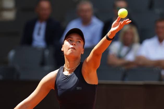 GER, Hamburg, xFSx, ATP250 Frauen-Tennistunier , MSC Hamburg Ladies Open 2025 , 2. Qualifikationsrunde , 14.07.2025 v.l., Tessa Johanna Brockmann (GER) macht einen Aufschlag Copyright: HMBxMedia FernandoxSoares