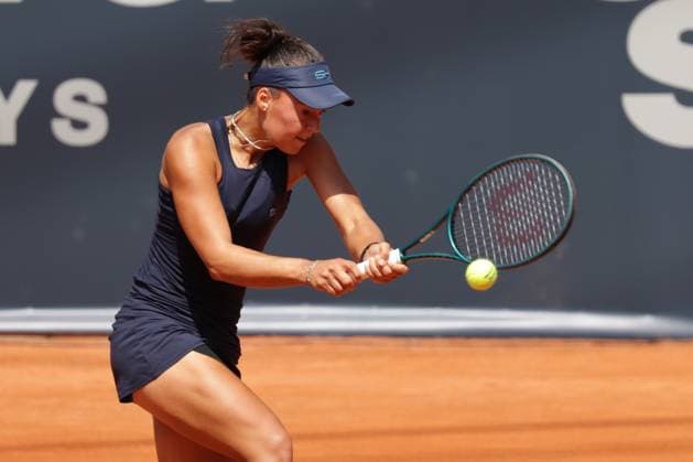 GER, Hamburg, xFSx, ATP250 Frauen-Tennistunier , MSC Hamburg Ladies Open 2025 , 2. Qualifikationsrunde , 14.07.2025 v.l., Tessa Johanna Brockmann (GER) spielt eine Rueckhand Copyright: HMBxMedia FernandoxSoares