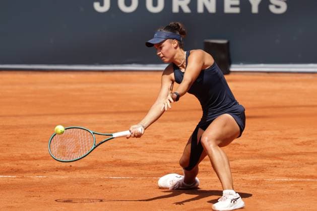 GER, Hamburg, xFSx, ATP250 Frauen-Tennistunier , MSC Hamburg Ladies Open 2025 , 2. Qualifikationsrunde , 14.07.2025 v.l., Tessa Johanna Brockmann (GER) spiel eine Vorhand Copyright: HMBxMedia FernandoxSoares