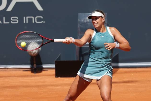 GER, Hamburg, xFSx, ATP250 Frauen-Tennistunier , MSC Hamburg Ladies Open 2025 , 2. Qualifikationsrunde , 14.07.2025 v.l., Caroline Werner (GER) spiel eine Vorhand Copyright: HMBxMedia FernandoxSoares