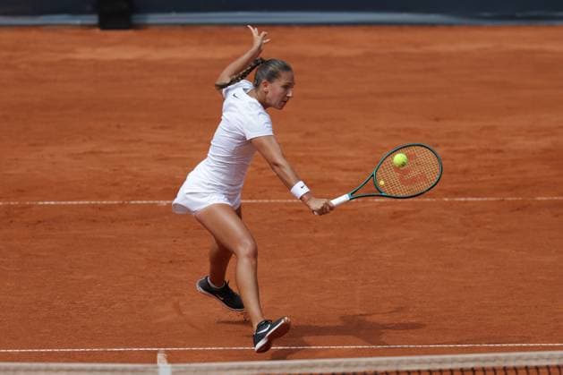 GER, Hamburg, xFSx, ATP250 Frauen-Tennistunier , MSC Hamburg Ladies Open 2025 ,Round of 32 , 14.07.2025 v.l., Diane Parry (FRA) spielt eine Rueckhand Copyright: HMBxMedia FernandoxSoares