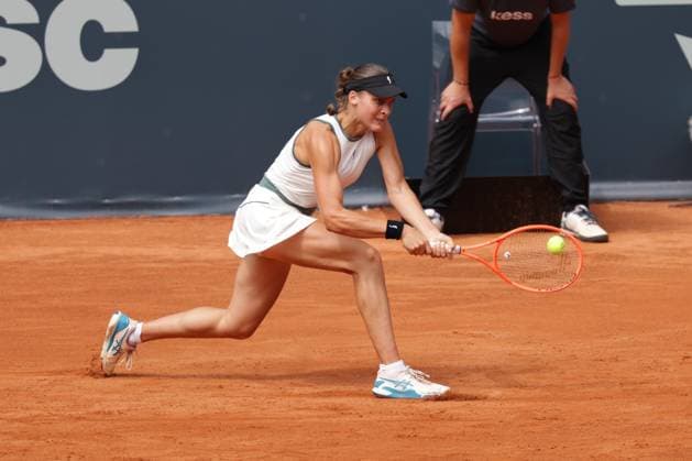 GER, Hamburg, xFSx, ATP250 Frauen-Tennistunier , MSC Hamburg Ladies Open 2025 ,Round of 32 , 14.07.2025 v.l., Tara Wuerth (CRO) spielt eine Rueckhand Copyright: HMBxMedia FernandoxSoares