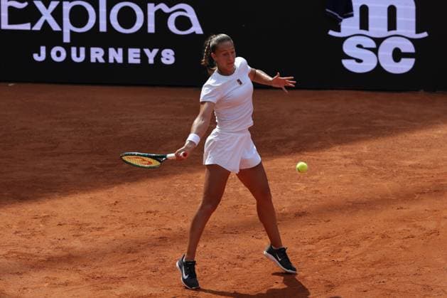 GER, Hamburg, xFSx, ATP250 Frauen-Tennistunier , MSC Hamburg Ladies Open 2025 ,Round of 32 , 14.07.2025 v.l., Diane Parry (FRA) spiel eine Vorhand Copyright: HMBxMedia FernandoxSoares