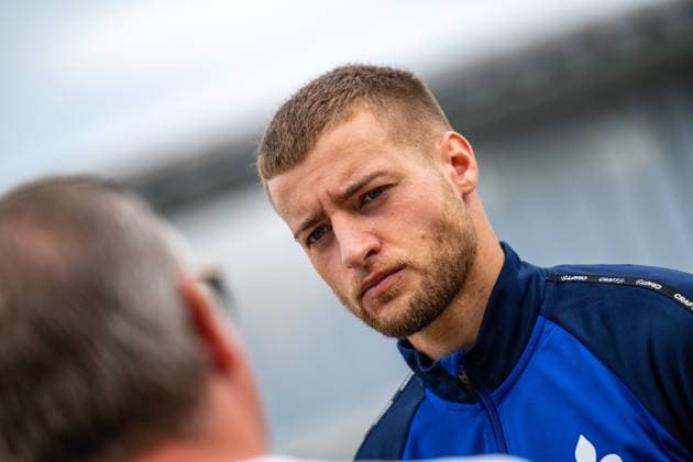 Fabian Nürnberger (SV Darmstadt 98, 15) im interview, SV Darmstadt 98, Fussball, 2. Bundesliga, Trainingslager, 5. Tag, 14.07.2025. SV Darmstadt 98, Fussball, 2. Bundesliga, Trainingslager, 5. Tag, 14.07.2025. Bad Wörishofen