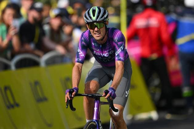 Tour de France 2025 Stage 10 LE MONT-DORE PUY DE SANCY, FRANCE - JULY 14 : O Connor Ben (AUS) of Team Jayco AlUla at the finish line during stage 10 of the 112th edition of Tour de France an UCI World Tour 2.UWT cycling road race stage for Men Elite of 163 km with start in Ennezat and finish in Le Mont-Dore Puy de Sancy on July 14, 2025 in Le Mont-Dore Puy de Sancy, France, 14 07 2025 ( Motordriver Kenny Verfaillie - Le Mont-Dore Puy de Sancy France  Copyright: xVincentxKalutx
