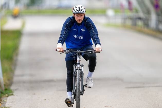 Marcel Schuhen (SV Darmstadt 98, 01) auf dem weg zum Training, SV Darmstadt 98, Fussball, 2. Bundesliga, Trainingslager, 5. Tag, 14.07.2025. SV Darmstadt 98, Fussball, 2. Bundesliga, Trainingslager, 5. Tag, 14.07.2025. Bad Wörishofen