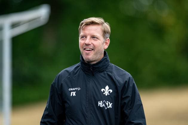 Florian Kohfeldt (SV Darmstadt 98, Trainer) beim Training, SV Darmstadt 98, Fussball, 2. Bundesliga, Trainingslager, 5. Tag, 14.07.2025. SV Darmstadt 98, Fussball, 2. Bundesliga, Trainingslager, 5. Tag, 14.07.2025. Bad Wörishofen