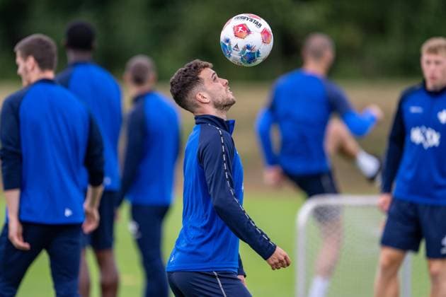 Sergio Lopez (SV Darmstadt 98, 02) am Ball, SV Darmstadt 98, Fussball, 2. Bundesliga, Trainingslager, 5. Tag, 14.07.2025. SV Darmstadt 98, Fussball, 2. Bundesliga, Trainingslager, 5. Tag, 14.07.2025. Bad Wörishofen