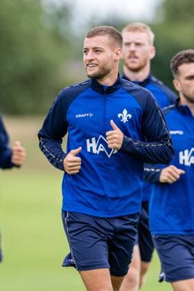 Fabian Nürnberger (SV Darmstadt 98, 15) beim Training, SV Darmstadt 98, Fussball, 2. Bundesliga, Trainingslager, 5. Tag, 14.07.2025. SV Darmstadt 98, Fussball, 2. Bundesliga, Trainingslager, 5. Tag, 14.07.2025. Bad Wörishofen