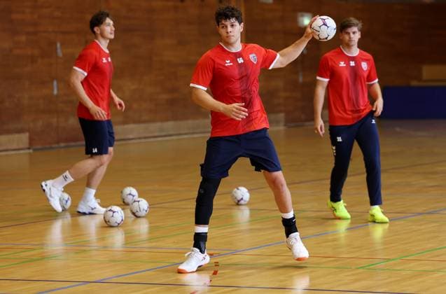 BAU 14.07.2025 Bietigheim Handball SG BBM Bietigheim Trainingsauftakt, Neuzugang Max Prantner (Mitte)