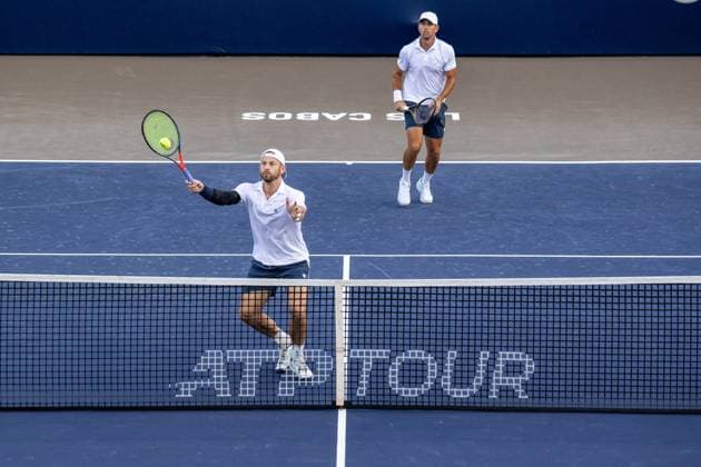 LOS CABOS TENNIS OPEN 2025 LOS CABOS TENNIS OPEN 2025 WITHROW LAMMONS VS DUCKWORTH WALTON 14072025 LOS CABOS, BAJA CALIFORNIA, MEXICO. Photo of Jackson Withrow and Nathaniel Lammons of the USA, during Los Cabos Tennis Open 2025 held at the Mextenis Stadium of the Cabo Sports Complex of Los Cabos, Baja California. Foto de Jackson Withrow y Nathaniel Lammons de Estados Unidos , durante Los Cabos Tennis Open 2025 celebrado en el Estadio Mextenis del Cabo Sports Complex de Los Cabos, Baja California. PHOTO BY IMAGENSHOP AGENCIA DE FOTOGRAFIA LOS CABOS BAJA CALIFORNIA MEXICO Copyright: xIMAGENSHOPxAGENCIAxFOTOGRAFICAx
